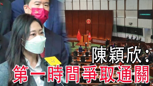 陈颖欣：作为最年轻的议员会在议会里展现年轻议员的担当